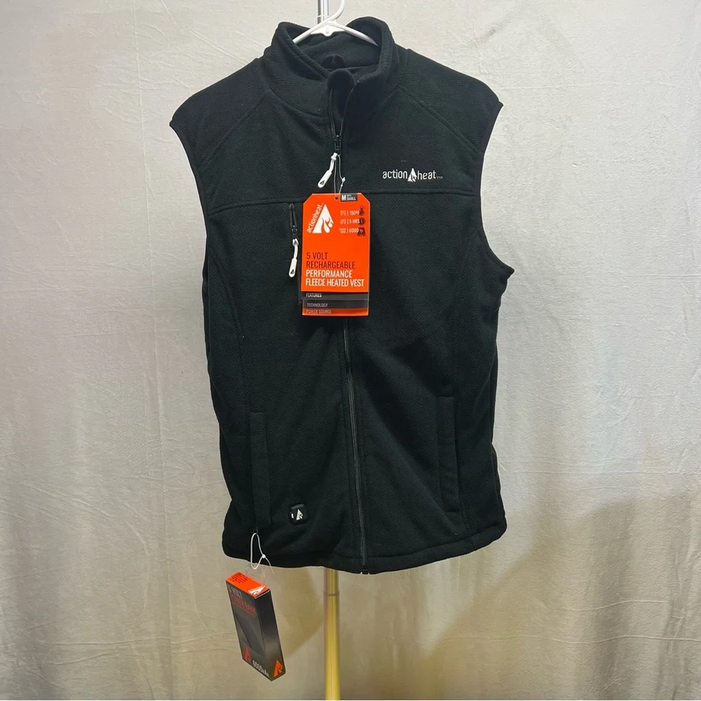 ActionHeat Men’s Black Heated Vest‎ Small